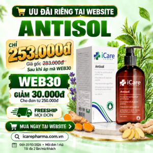 Dầu Gội Sạch Gàu Antisol - iCare Pharma