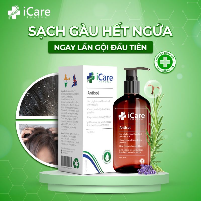 Sạch gàu hết ngứa cùng Antisol