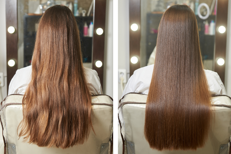 Ủ tóc bằng keratin có tác dụng nuôi tóc bóng khỏe