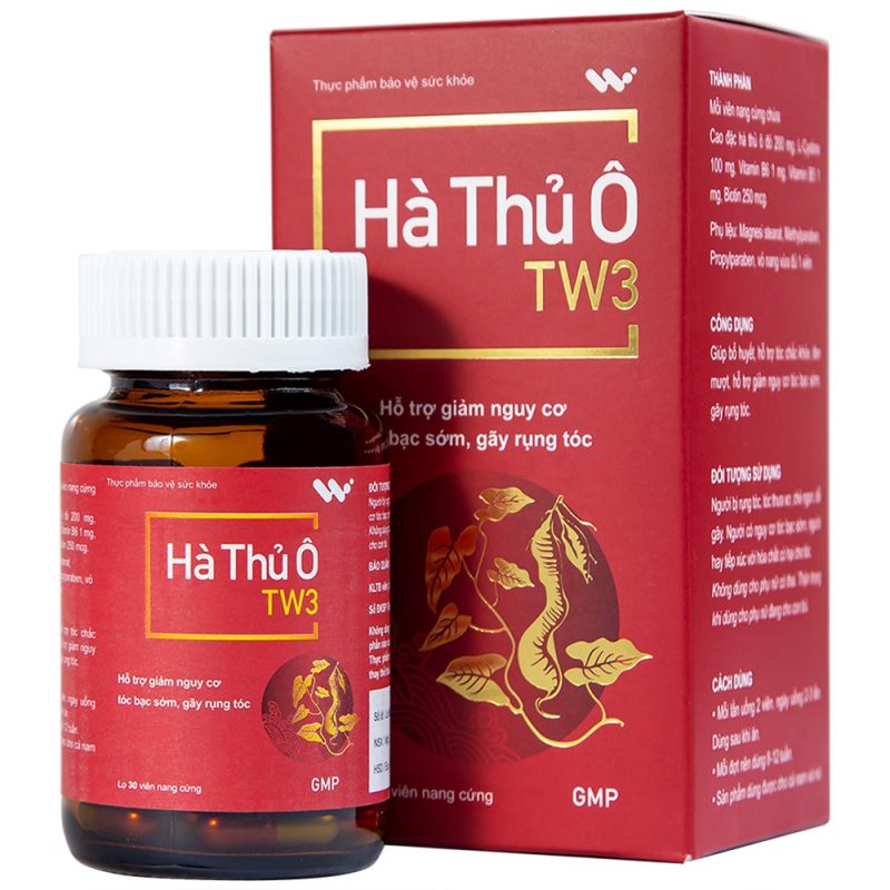 Hà Thủ Ô TW3 Plus chuyên trị tóc bác sớm