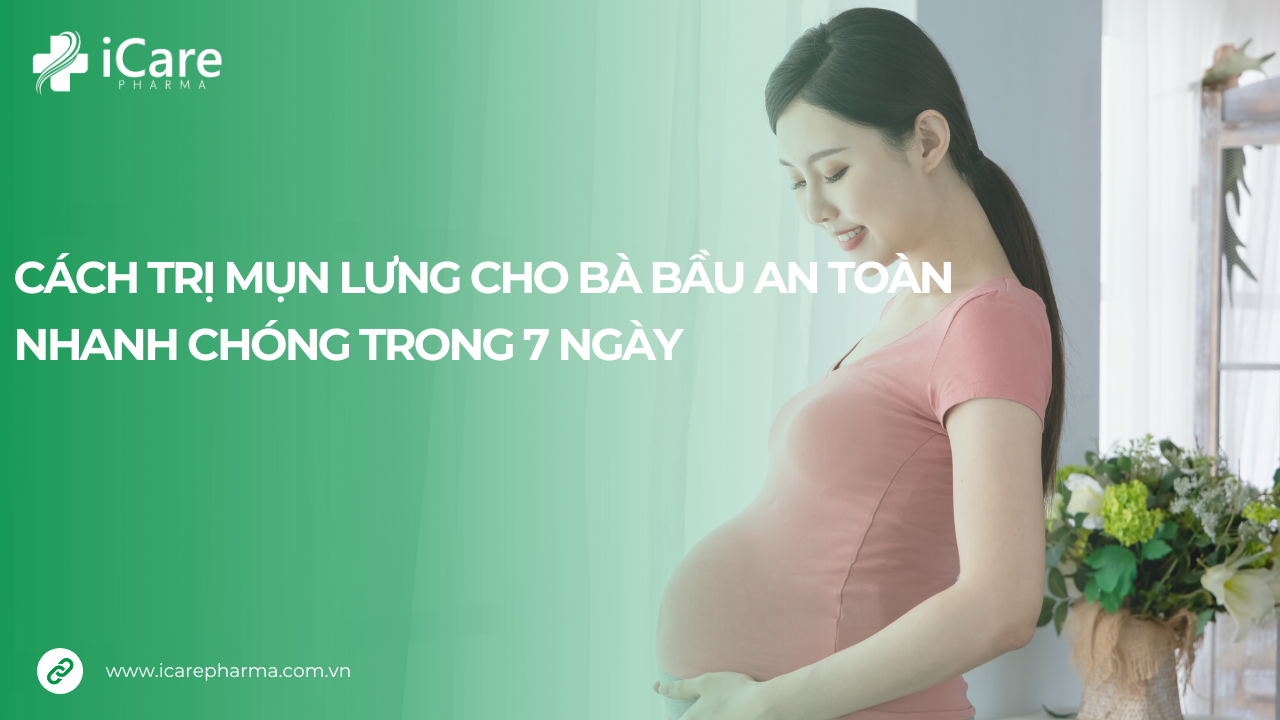 Cách trị mụn lưng cho bà bầu