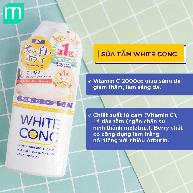 Sữa tắm White ConC Body