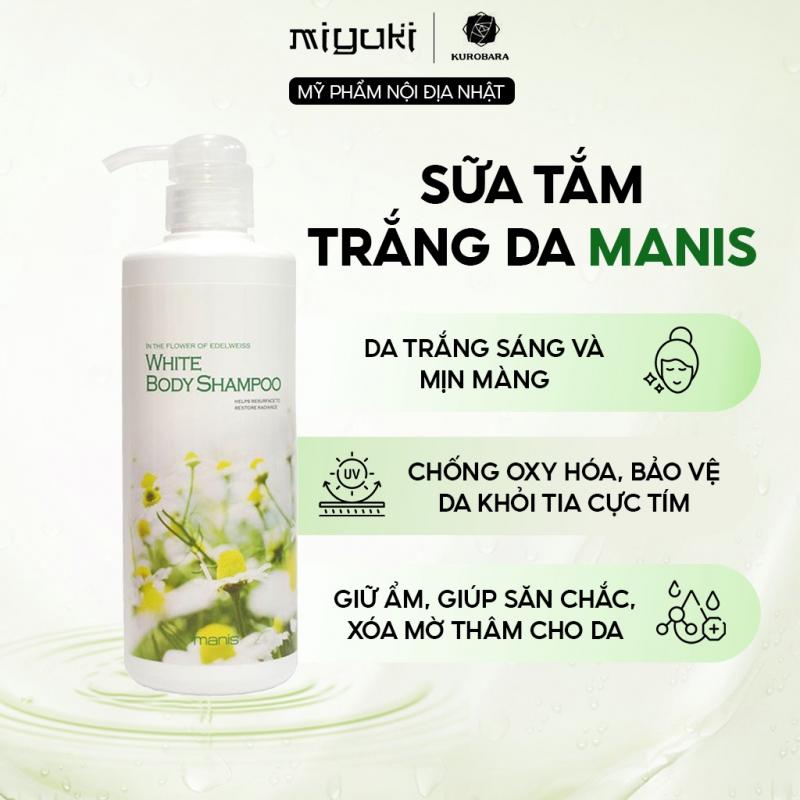 Sữa tắm dành cho da dầu MANIS