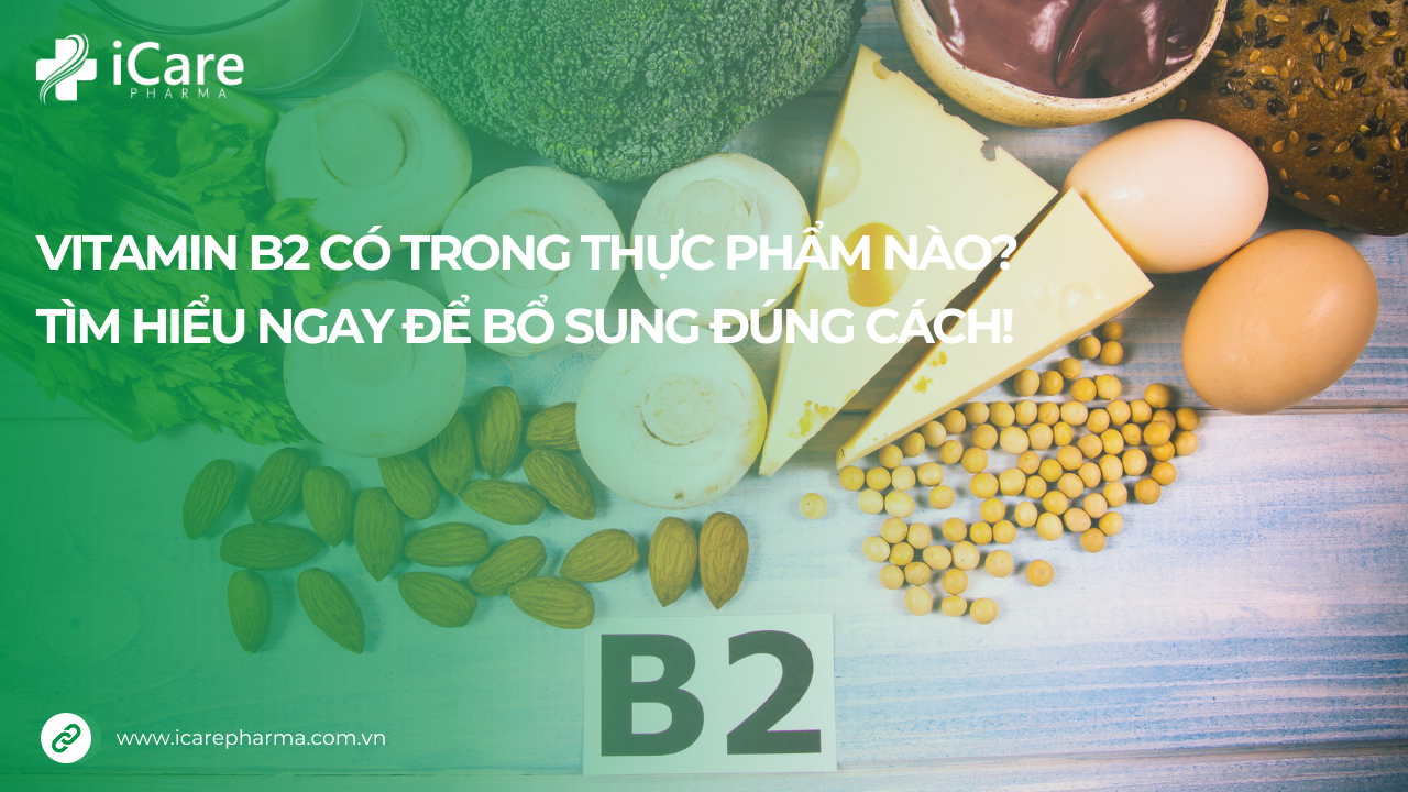 Vitamin B2 có trong thực phẩm nào