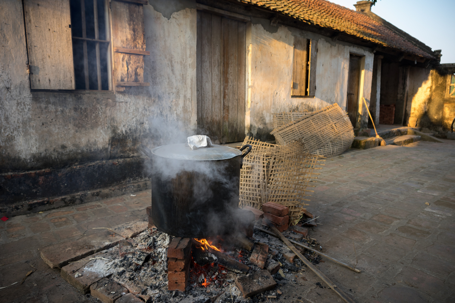 Nấu bánh chưng tại nhà