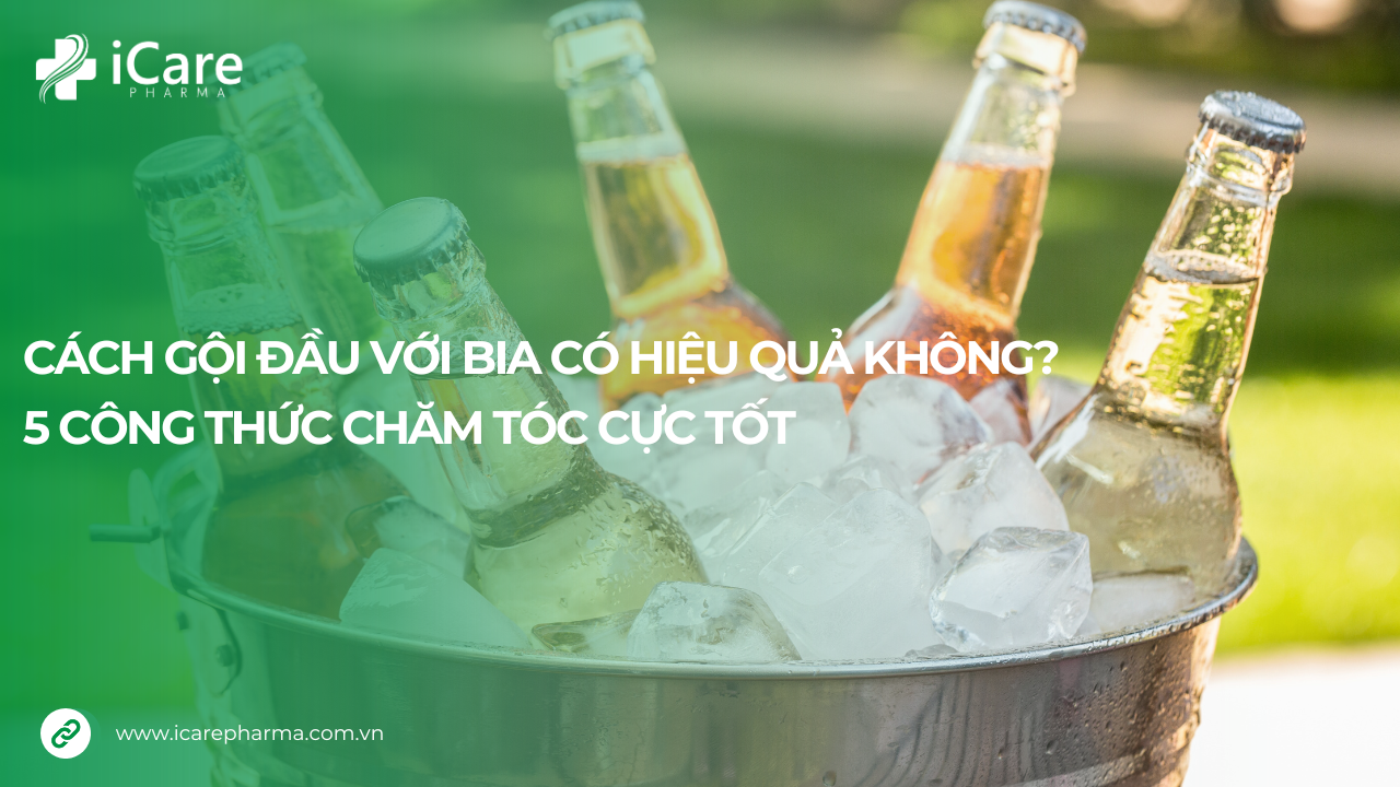 Cách gội đầu với bia