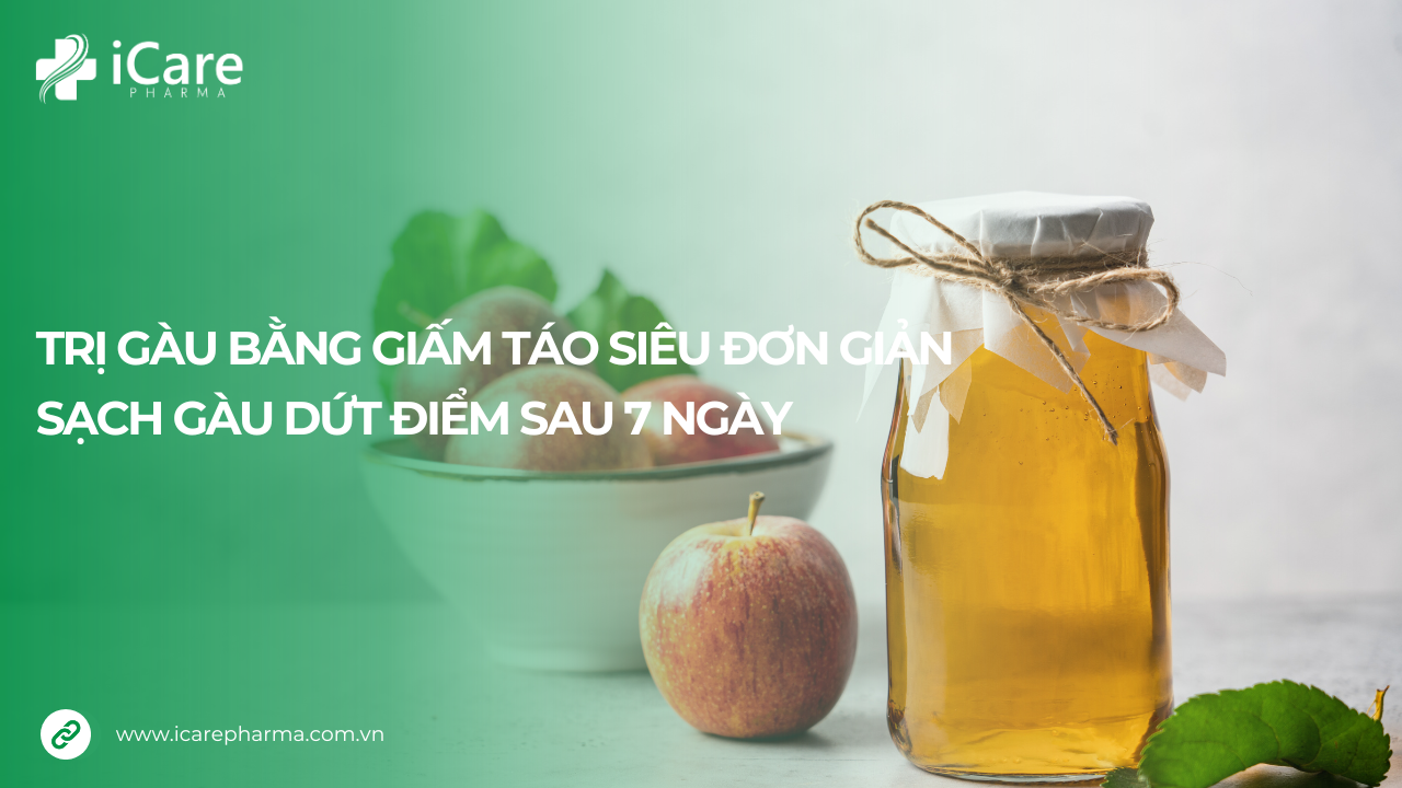 trị gàu bằng giấm táo