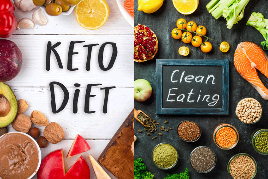 chế độ ăn eat clean và keto