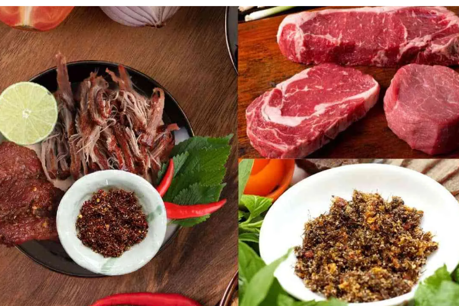 cách làm bò nướng kiến vàng 