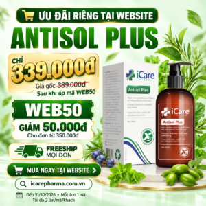 Dầu Gội Sạch Gàu Antisol Plus | Chiết Xuất Dược Liệu | Dịu Mát Da Đầu