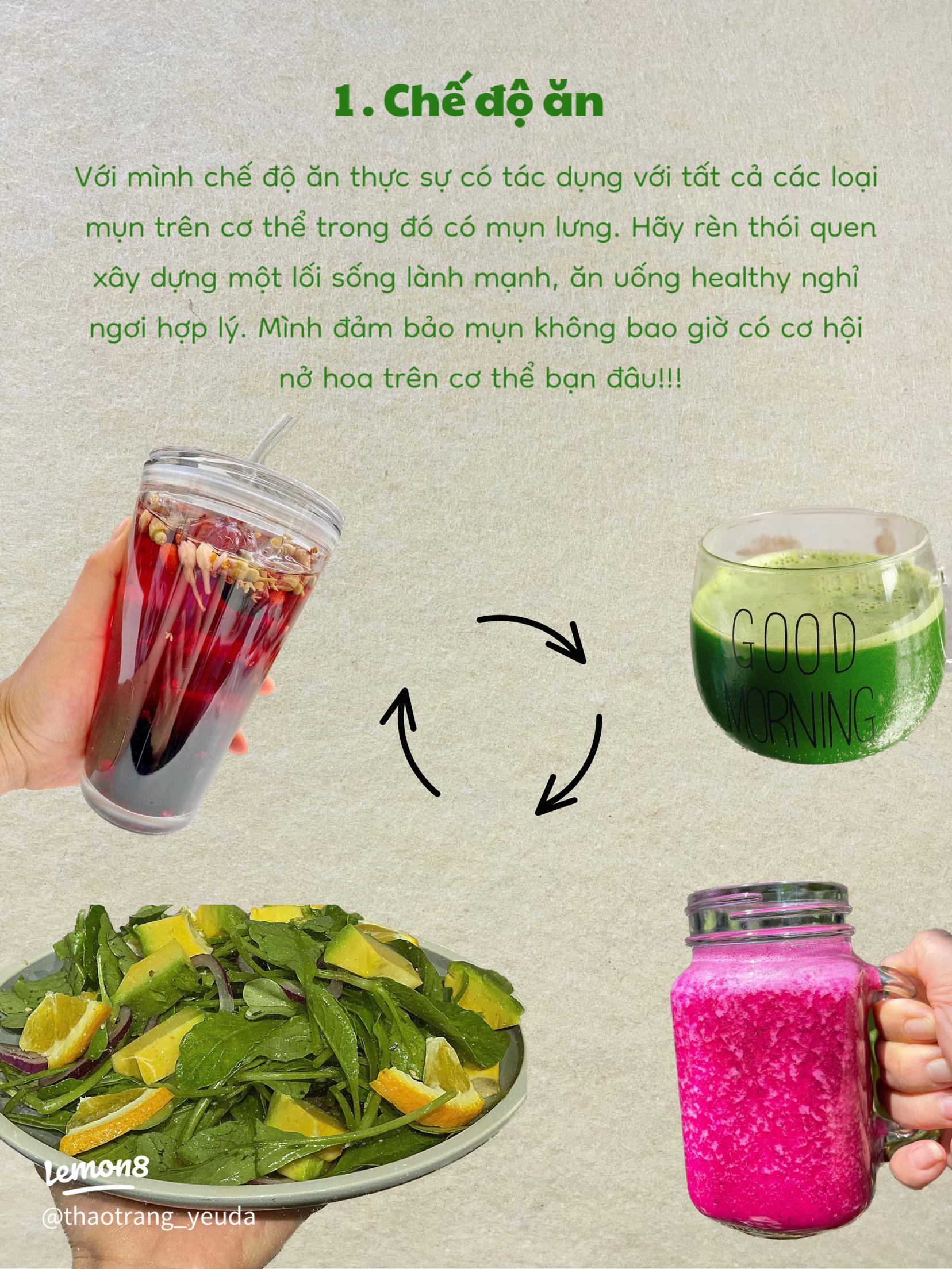 Sự thật về mối quan hệ giữa chế độ ăn uống và mụn lưng